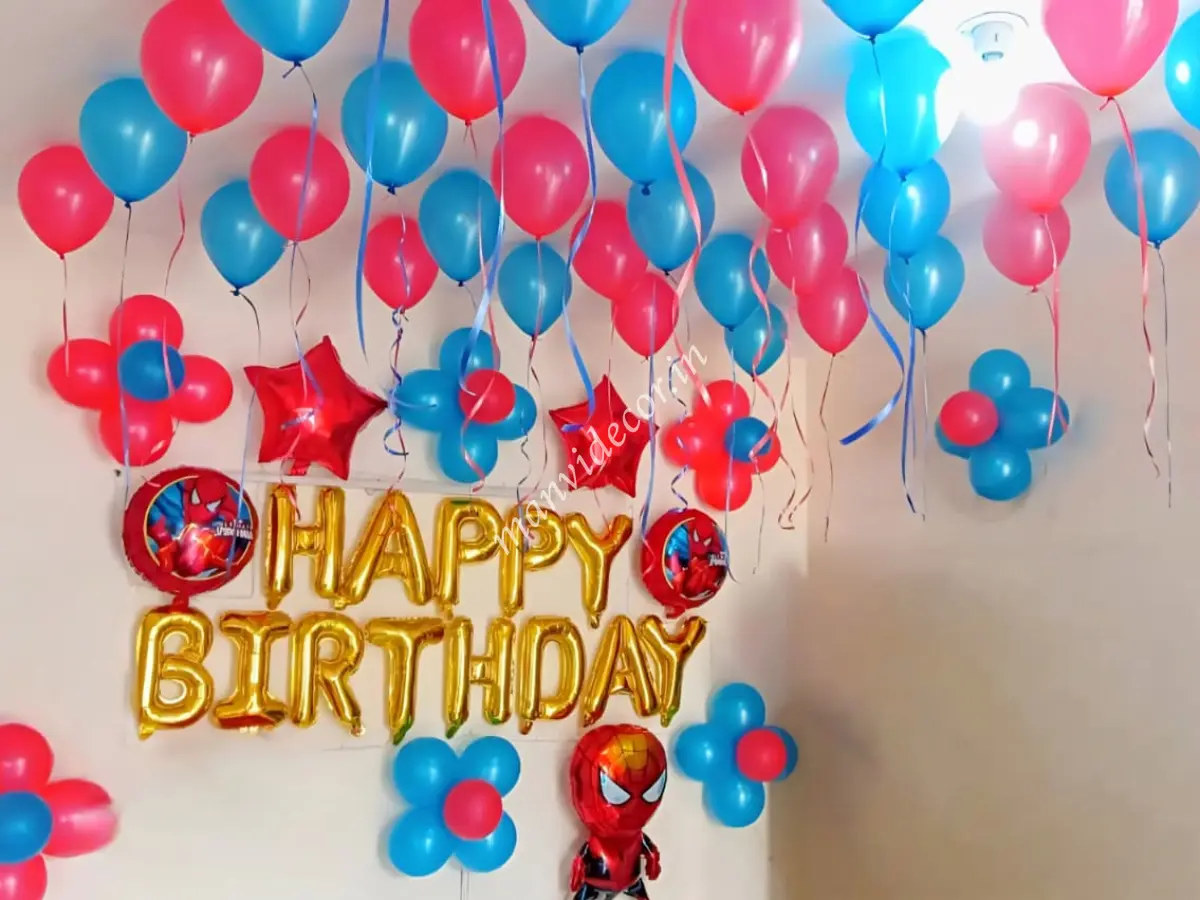 Spiderman Birthday Wall  Decoration