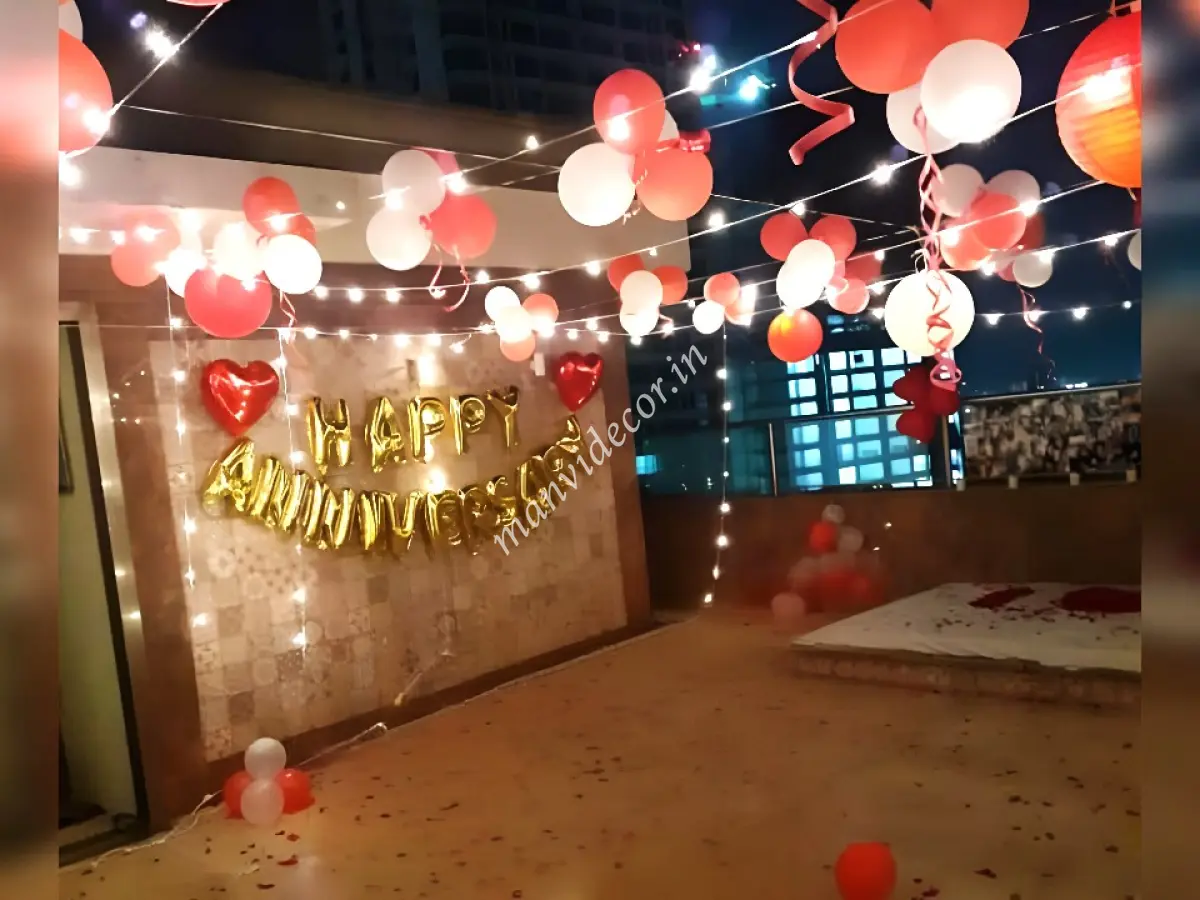how to decorate your terrace for anniversary