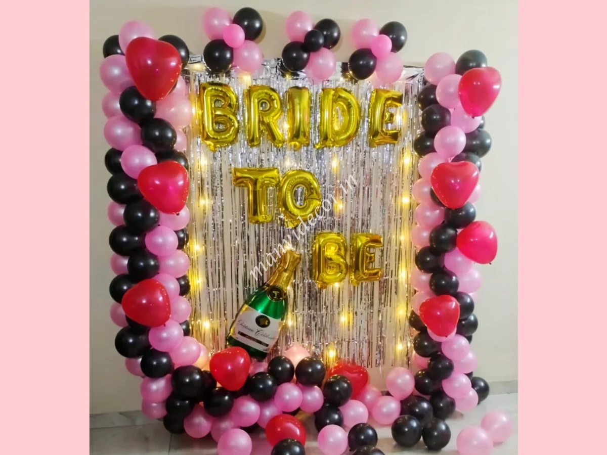 Bride To Be Champagne Balloon Decor