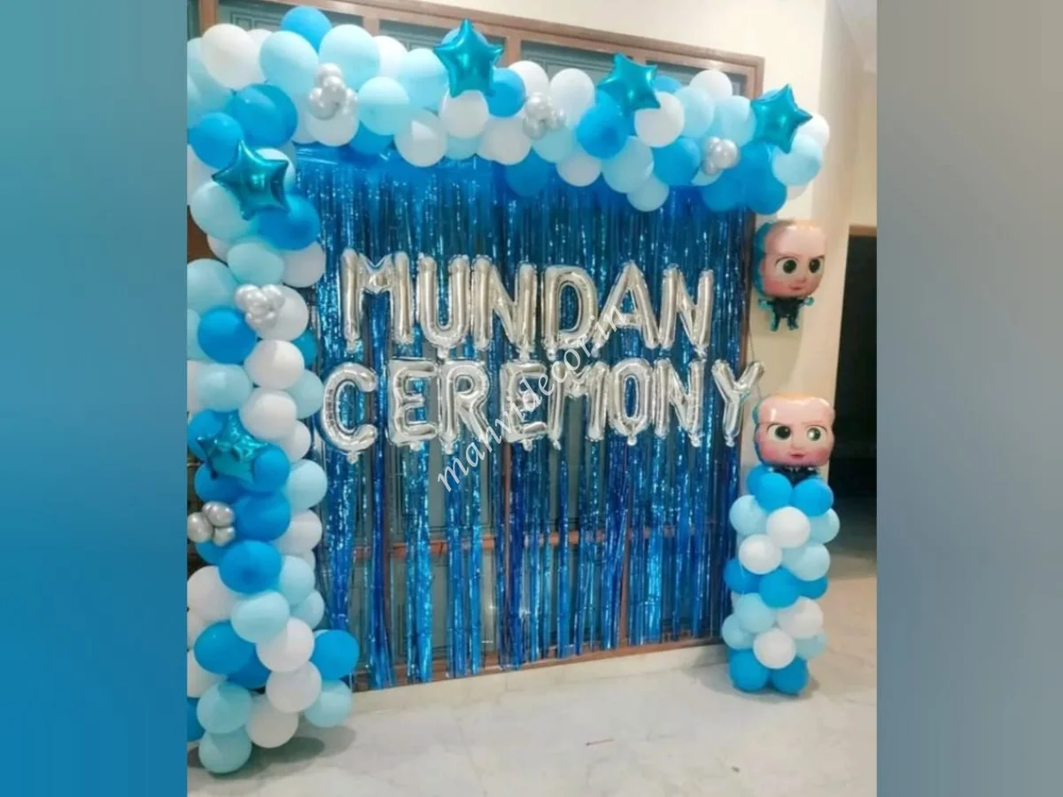 Little Boy Mundan Decor