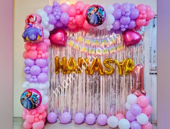 Princess Sofia Balloon Setup