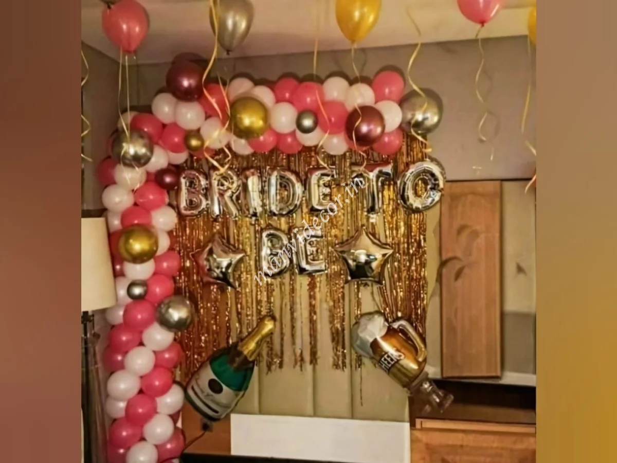Red and White Bride Arch Setup