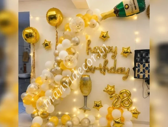 Champange Party Birthday Decoration