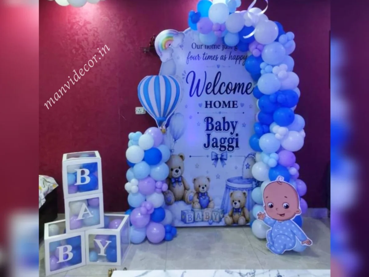 Baby Boy Welcome Decoration