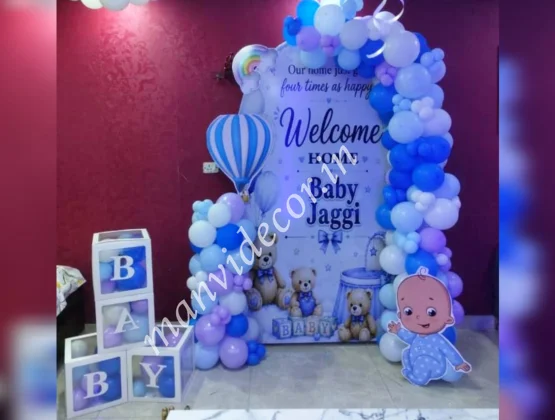 Sweet Baby Boy Arrival Decor