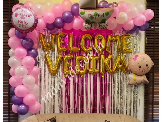 Baby Welcome Decor with Foil