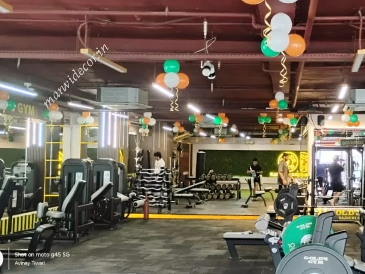 Gym decoration for independence day decoration 