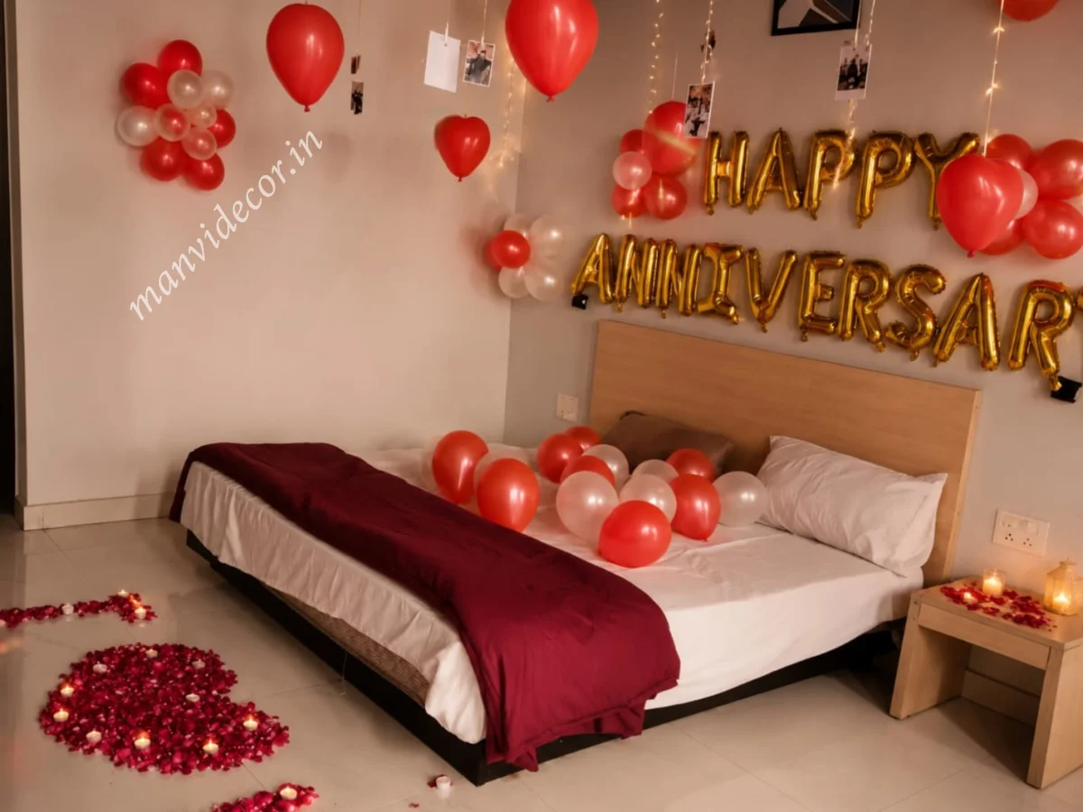Elegant Anniversary Balloon Decoration