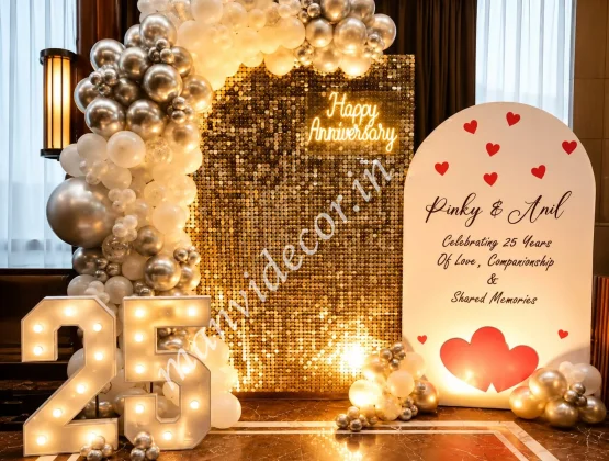 Memorable Anniversary Celebration Decor