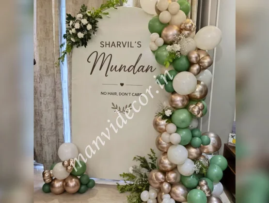 Minimal Mundan Setup for Baby Girl