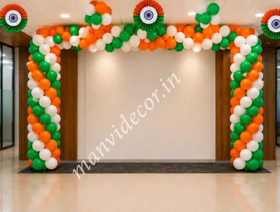 Tri Color Garland Decor