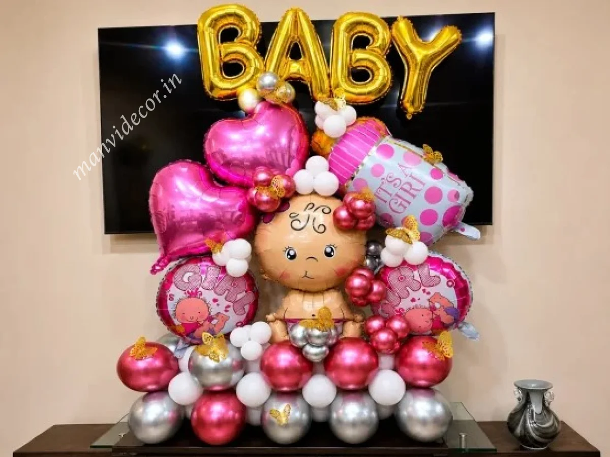 Baby Girl Marquee Decoration