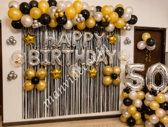 Black Golden Party Decoration