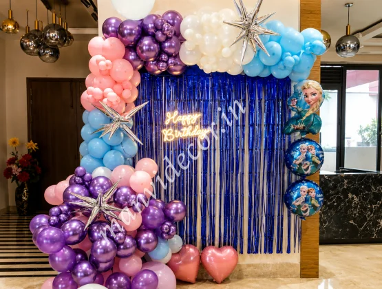 Frozen Birthday Balloon Decor