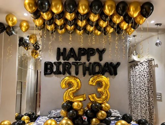 Golden and Black Surprise Decor