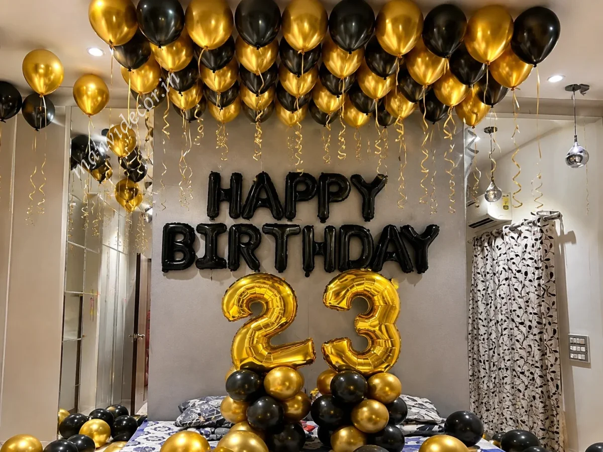 Golden and Black Surprise Decor