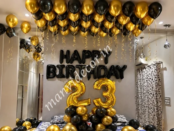 Golden and Black Surprise Decor