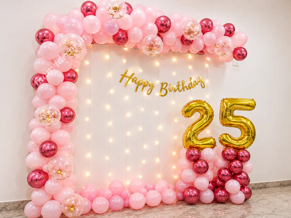 Pink Birthday Party Decoration