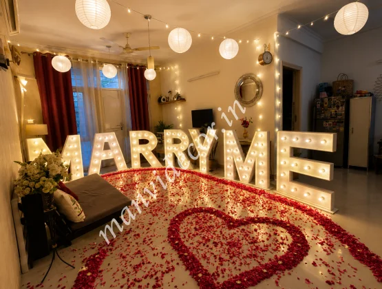 Romantic MARRY ME Proposal Setup