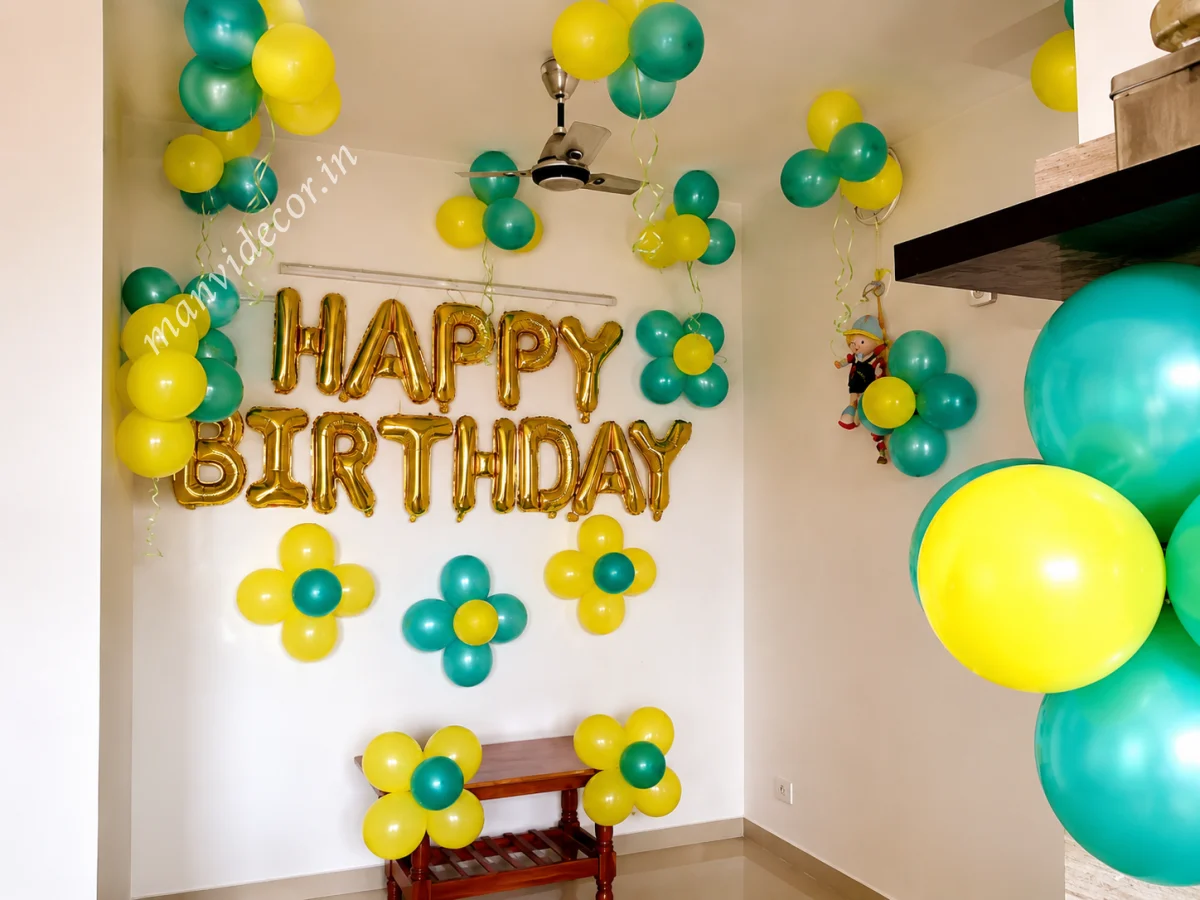 Yellow and Green Theme Decor