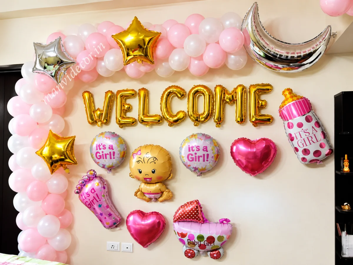 Baby Welcome Girl Theme Decor